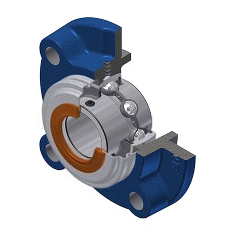 Gối đỡ UCFC207CC-SNR 35mm — mặt bích tròn (4 bu lông)