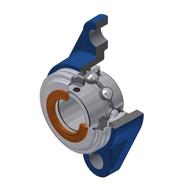 Gối đỡ UCFL206CC-SNR 30mm — mặt bích bầu dục (2 bu lông)