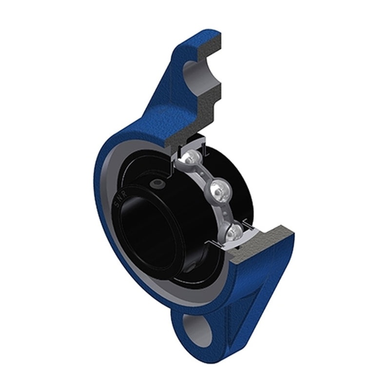 Gối đỡ UCFL206NT20-SNR 30mm — mặt bích bầu dục (2 bu lông)