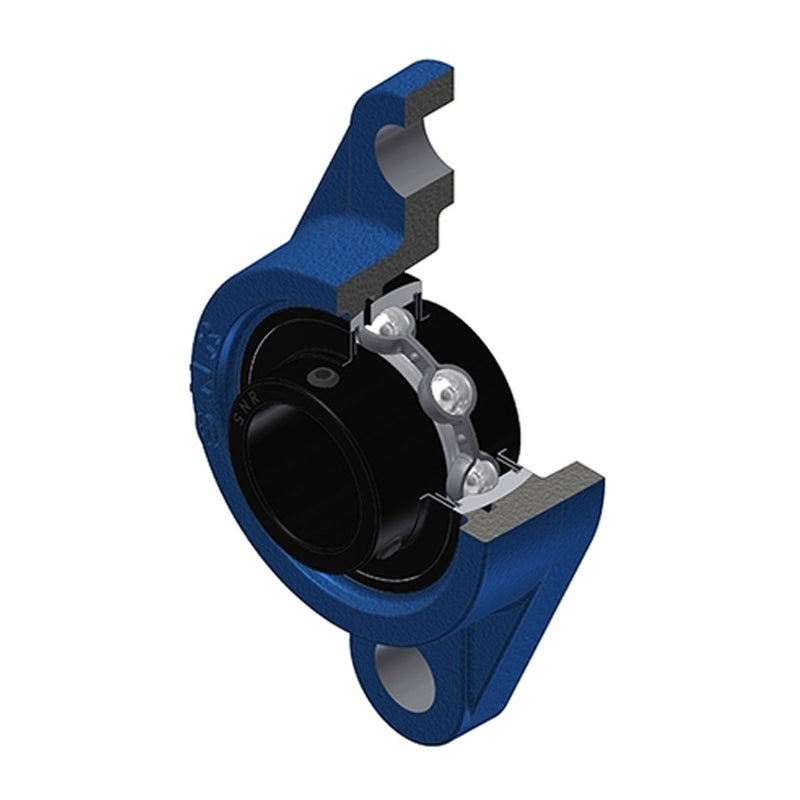 Gối đỡ UCFL206T20-SNR 30mm — mặt bích bầu dục (2 bu lông)