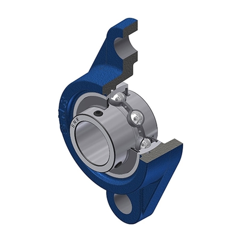 Gối đỡ UCFL311-SNR 55mm — mặt bích bầu dục (2 bu lông)