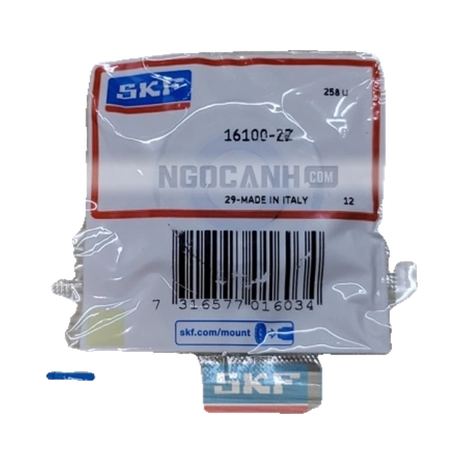 Vòng bi bạc đạn 16100 10x28x8mm SKF — Ảnh hiển thị chính — nền trắng