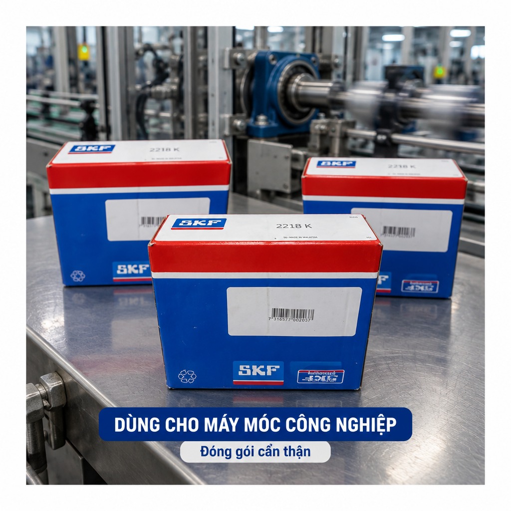 Vòng bi bạc đạn 2218 90x160x40mm SKF — Ảnh phong cách — Bối cảnh thực tế