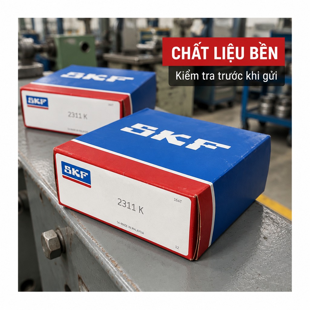 Vòng bi bạc đạn 2311 55x120x43mm SKF — Ảnh phong cách — Chất liệu