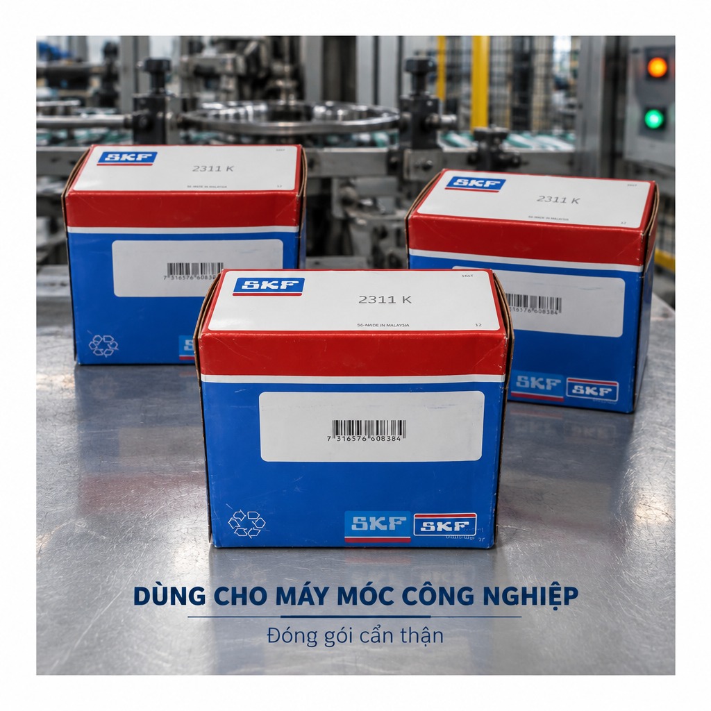 Vòng bi bạc đạn 2311 55x120x43mm SKF — Ảnh phong cách — Bối cảnh thực tế