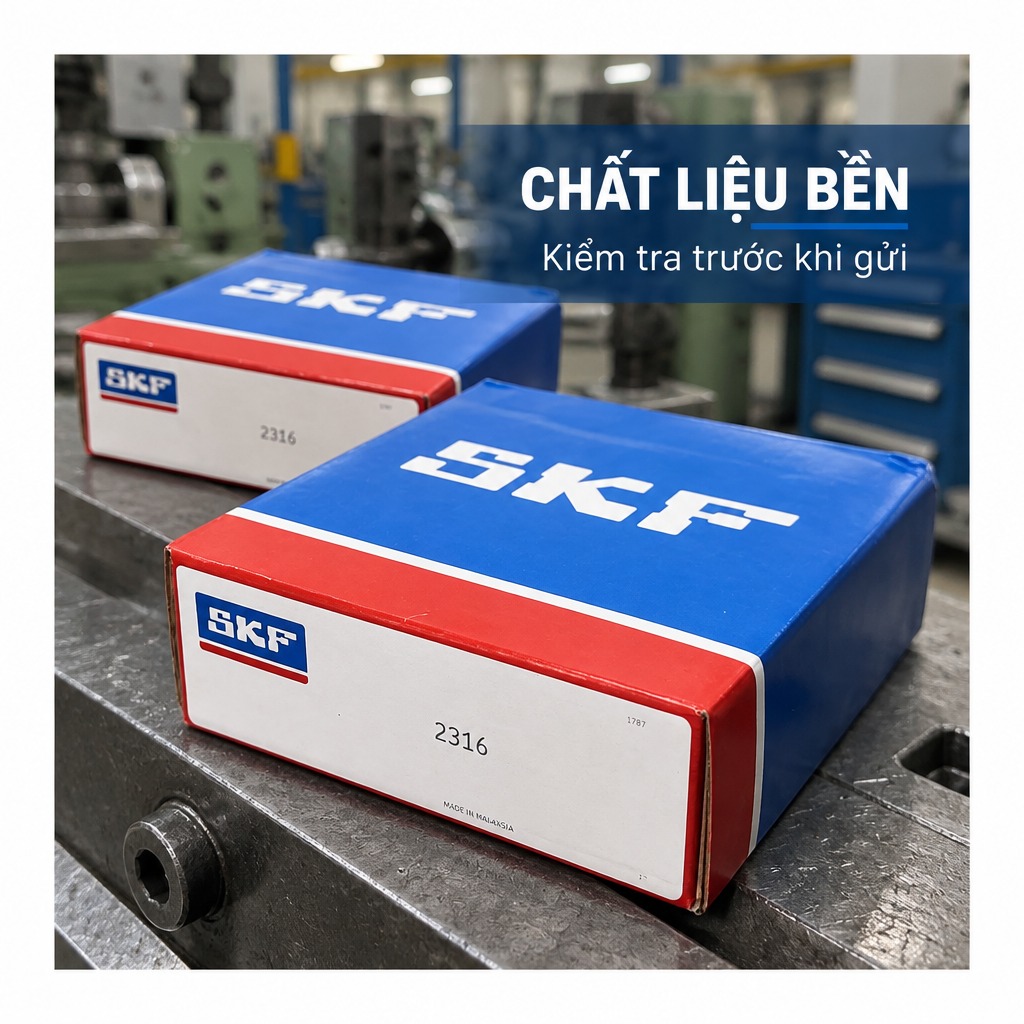 Vòng bi bạc đạn 2316 80x170x58mm SKF — Ảnh phong cách — Chất liệu