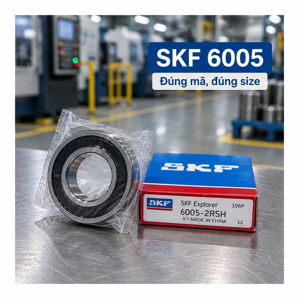 Vòng bi bạc đạn 6005 25x47x12mm SKF — Ảnh phong cách — Ảnh bìa