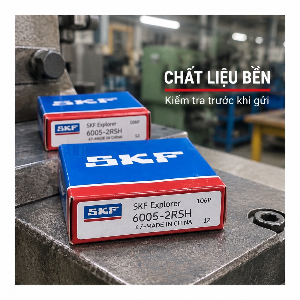 Vòng bi bạc đạn 6005 25x47x12mm SKF — Ảnh phong cách — Chất liệu