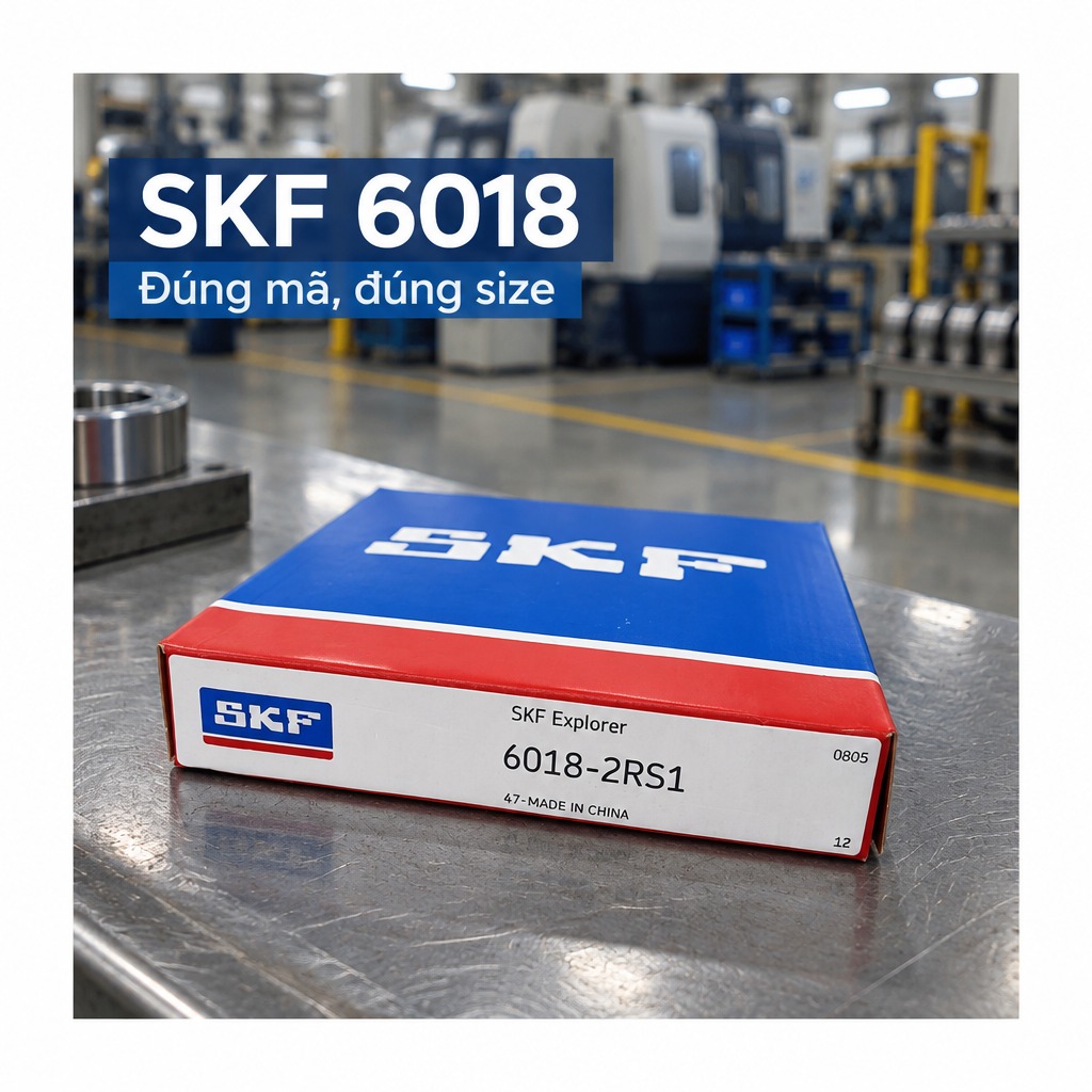 Vòng bi bạc đạn 6018 90x140x24mm SKF — Ảnh phong cách — Ảnh bìa