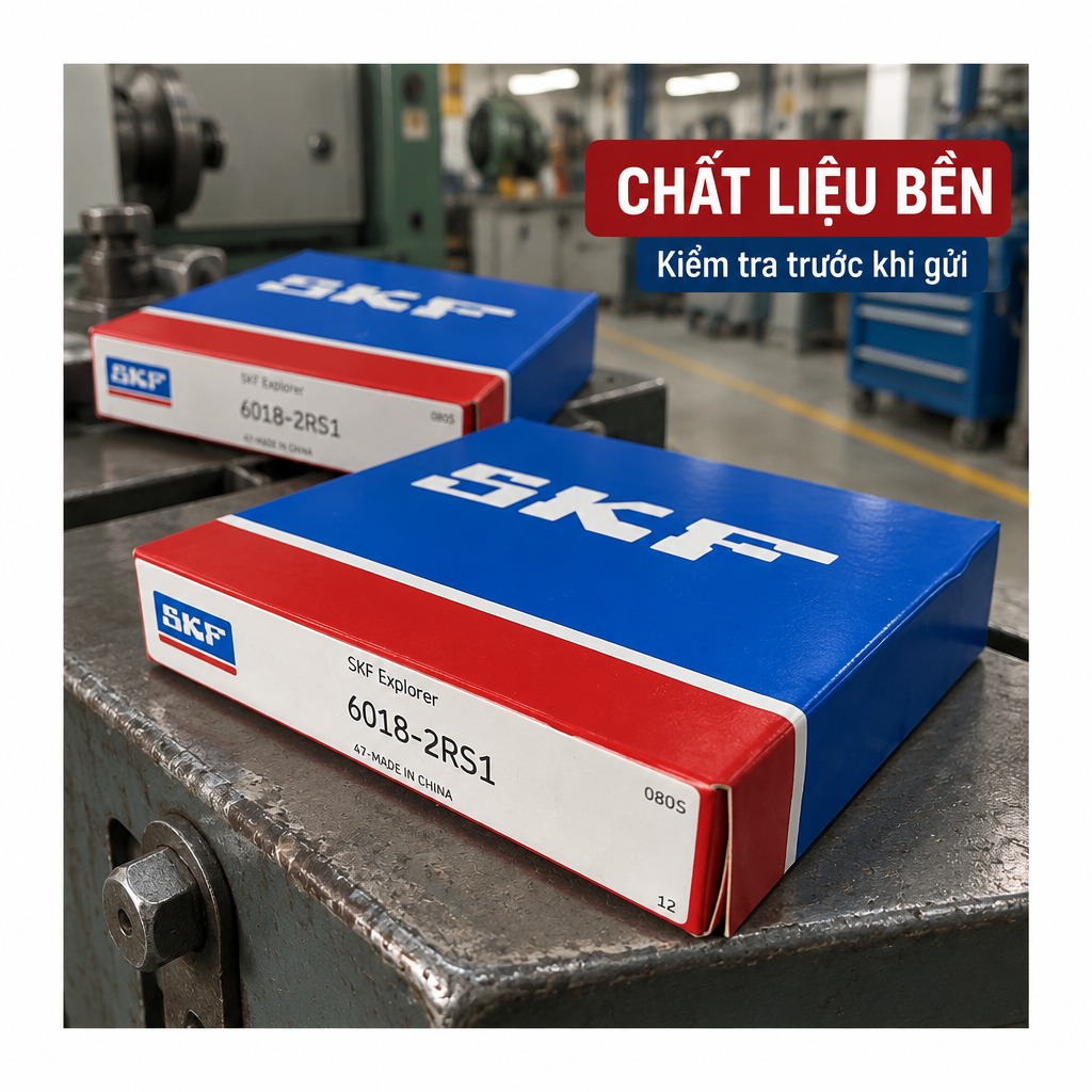 Vòng bi bạc đạn 6018 90x140x24mm SKF — Ảnh phong cách — Chất liệu