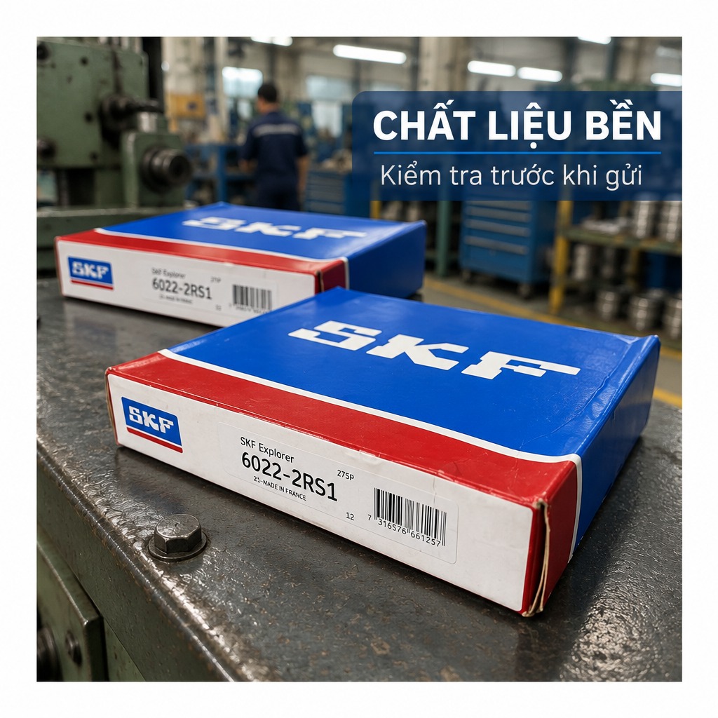 Vòng bi bạc đạn 6022 110x170x28mm SKF — Ảnh phong cách — Chất liệu