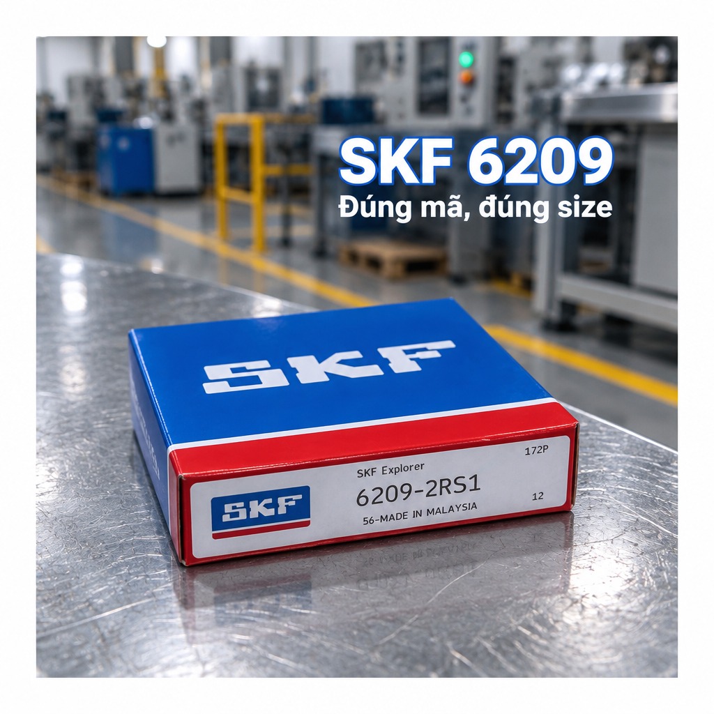 Vòng bi bạc đạn 6209 45x85x19mm SKF — Ảnh phong cách — Ảnh bìa