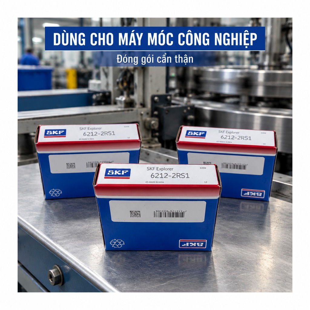 Vòng bi bạc đạn 6212 60x110x22mm SKF — Ảnh phong cách — Bối cảnh thực tế