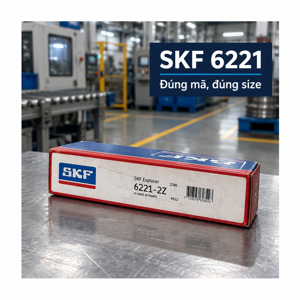 Vòng bi bạc đạn 6221 105x190x36mm SKF — Ảnh phong cách — Ảnh bìa