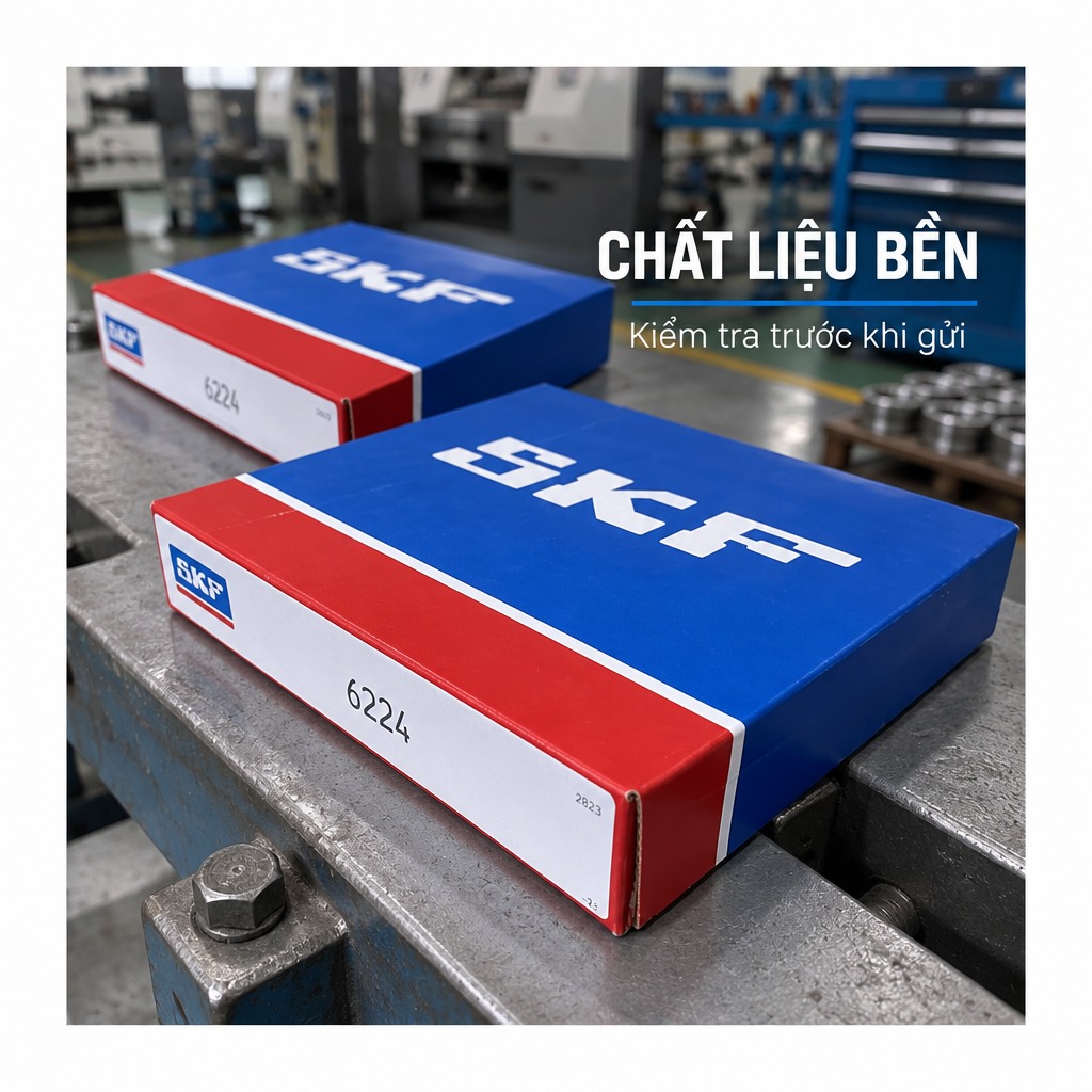 Vòng bi bạc đạn 6224 120x215x40mm SKF — Ảnh phong cách — Chất liệu