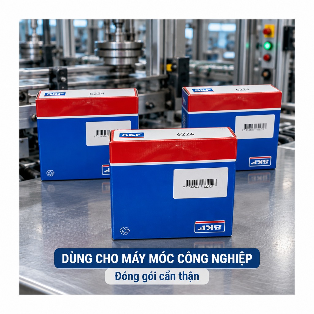 Vòng bi bạc đạn 6224 120x215x40mm SKF — Ảnh phong cách — Bối cảnh thực tế